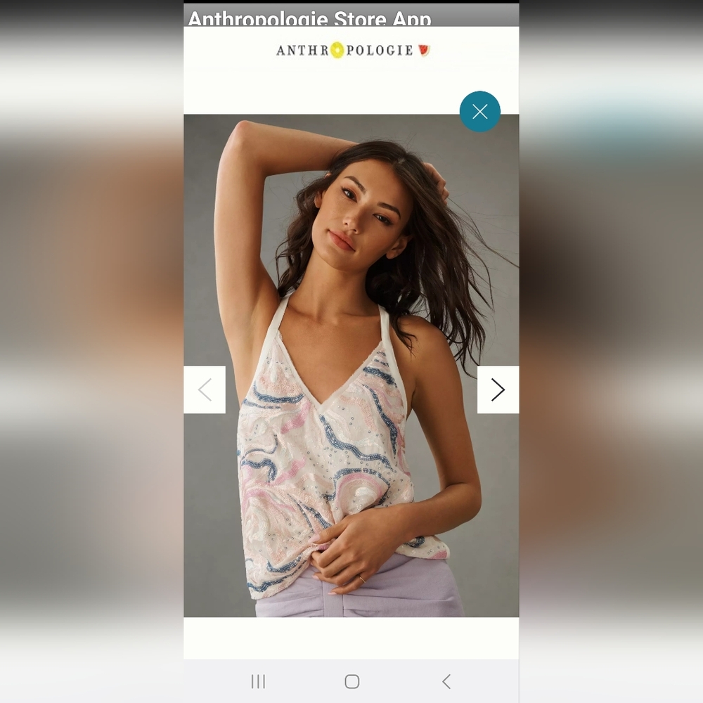 TINY by Anthropologie Sequin Tank Top